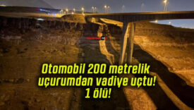 Otomobil 200 metrelik uçurumdan vadiye uçtu! 1 ölü!