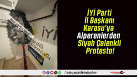 İYİ Parti İl Başkanı Karasu’ya Alperenlerden Siyah Çelenkli Protesto!