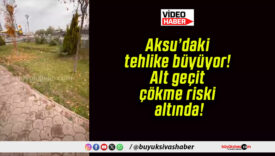 Aksu’daki tehlike büyüyor! Alt geçit çökme riski altında!
