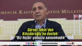 Gürsel Tekin’den Kılıçdaroğlu’na destek: “Biz hiçbir yolsuzu savunmadık”