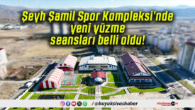 Şeyh Şamil Spor Kompleksi’nde yeni yüzme seansları belli oldu!