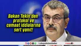 Bakan Tekin’den protokol ve cemaat iddialarına sert yanıt!