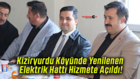 Kiziryurdu Köyünde Yenilenen Elektrik Hattı Hizmete Açıldı!