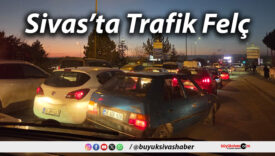 Kayseri Caddesi Kilitlendi: Sivas’ta Trafik Felç Durumda