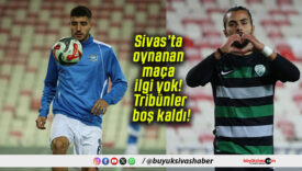 Sivas’ta oynanan maça ilgi yok! Tribünler boş kaldı!