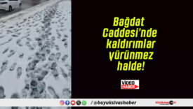 Bağdat Caddesi’nde kaldırımlar yürünmez halde!