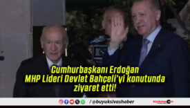 Cumhurbaşkanı Erdoğan MHP Lideri Devlet Bahçeli’yi konutunda ziyaret etti!