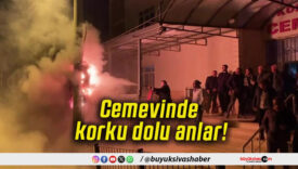 Cemevinde korku dolu anlar!