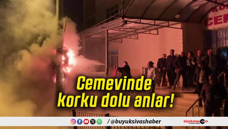 Cemevinde korku dolu anlar!