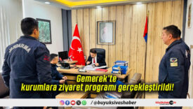 Gemerek’te kurumlara ziyaret programı gerçekleştirildi!