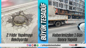 İstasyon Caddesi ’nde 2 yıldır bekleyen yol, haberimizden 1 gün sonra yapıldı!