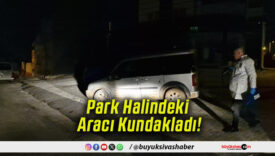 Park Halindeki Aracı Kundakladı!