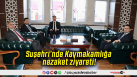 Suşehri’nde Kaymakamlığa nezaket ziyareti!