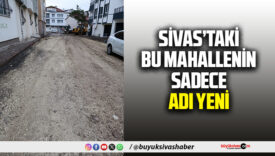 Sivas’ta bu mahallenin sadece adı yeni… Mahalle adeta dökülüyor…