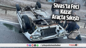 Tutmaç ile Beştepe Köyleri Arasında Trafik Kazası: Araçta Sıkıştı! 2 Yaralı