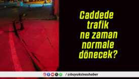 Caddede trafik ne zaman normale dönecek!
