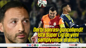 Derbi sonrası güncellendi! İşte Süper Lig’de yeni şampiyonluk oranları