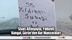 Sivas’ta Kar Yağışı Etkisini Gösteriyor! İlçelerden Kar Manzaraları
