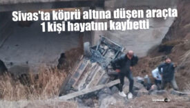 Sivas’ta köprü altına düşen araçta 1 kişi hayatını kaybetti