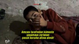 Amcası tarafından kümeste yaşamaya zorlanan çocuk koruma altına alındı!