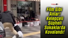 Film Gibi Anlar! Kelepçeli Şüpheli Sokaklarda Kovalandı!