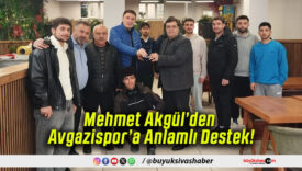 Mehmet Akgül’den Avgazispor’a Anlamlı Destek!
