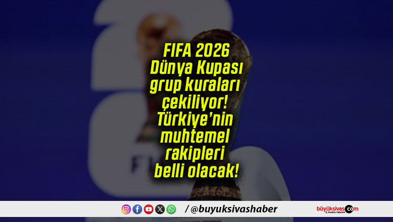 FIFA 2026 Dünya Kupası grup kuraları çekiliyor! Türkiye’nin muhtemel rakipleri belli olacak!