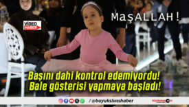 Başını dahi kontrol edemiyordu! Bale gösterisi yapmaya başladı!