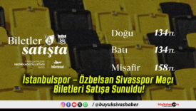 İstanbulspor – Özbelsan Sivasspor Maçı Biletleri Satışa Sunuldu!