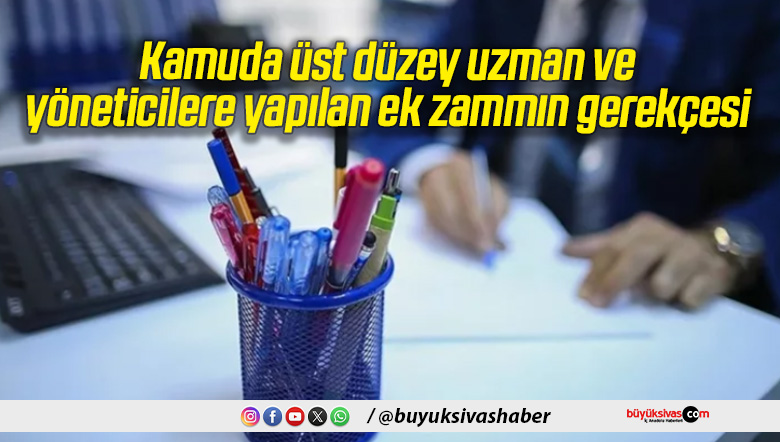 Kamuda üst düzey uzman ve yöneticilere yapılan ek zammın gerekçesi