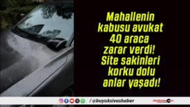 Mahallenin kabusu avukat 40 araca zarar verdi! Site sakinleri korku dolu anlar yaşadı!