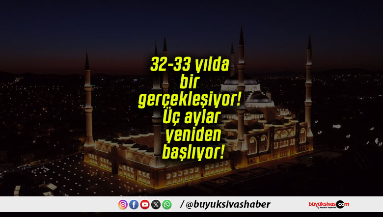 32-33 yılda bir gerçekleşiyor! Üç aylar yeniden başlıyor!