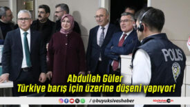 Abdullah Güler Türkiye barış için üzerine düşeni yapıyor!