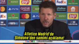 Atletico Madrid’de Simeone’den samimi açıklama!