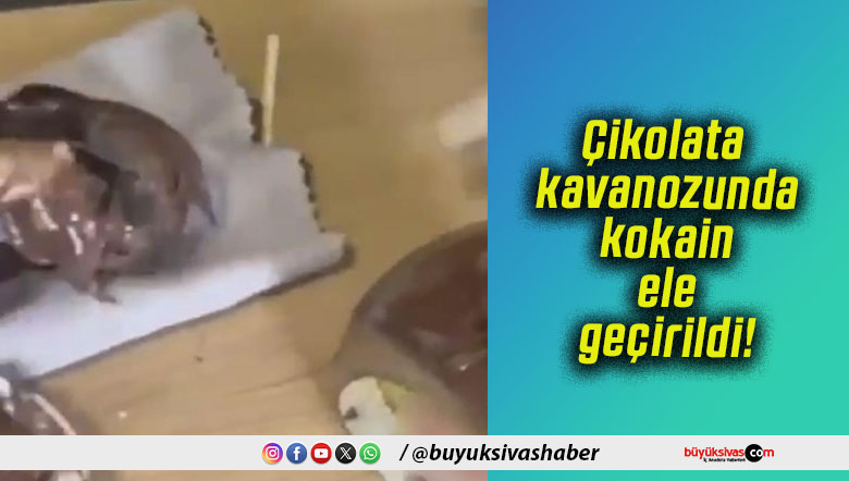 Çikolata kavanozunda kokain ele geçirildi!