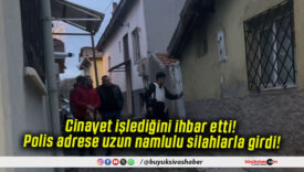 Cinayet işlediğini ihbar etti! Polis adrese uzun namlulu silahlarla girdi!
