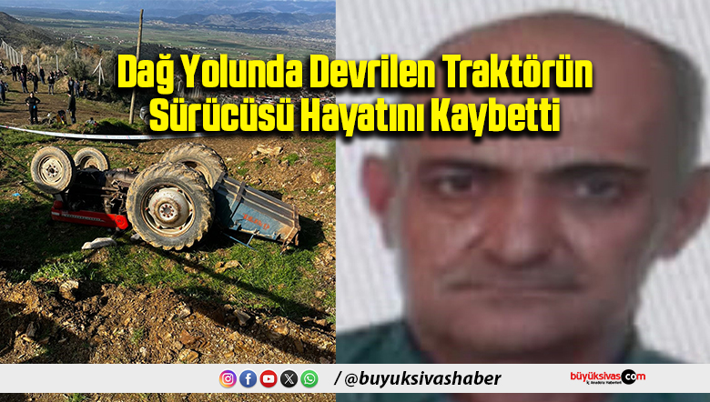 Dağ Yolunda Devrilen Traktörün