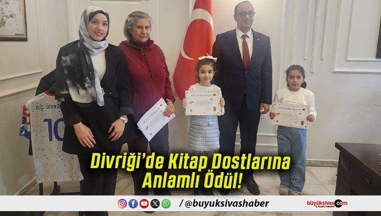 Divriği’de Kitap Dostlarına Anlamlı Ödül!