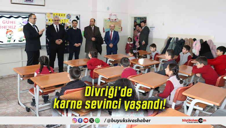 Divriği’de karne sevinci yaşandı!