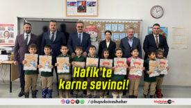 Hafik’te karne sevinci!