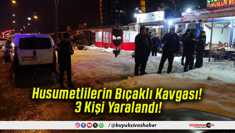 Husumetlilerin Bıçaklı Kavgası! 3 Kişi Yaralandı!