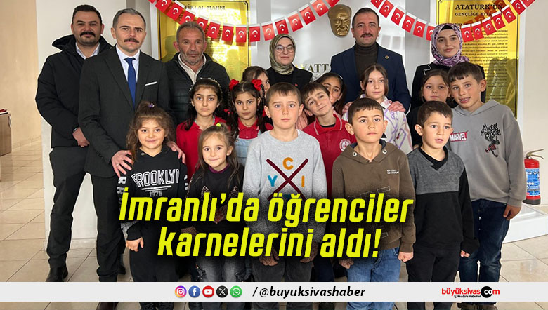 İmranlı’da öğrenciler karnelerini aldı!
