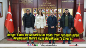 Kangal Esnaf Ve Sanatkarlar Odası Yeni Yönetiminden Kaymakam Merve Ayşe Büyükuçar’a Ziyaret!