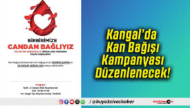 Kangal’da Kan Bağışı Kampanyası Düzenlenecek!