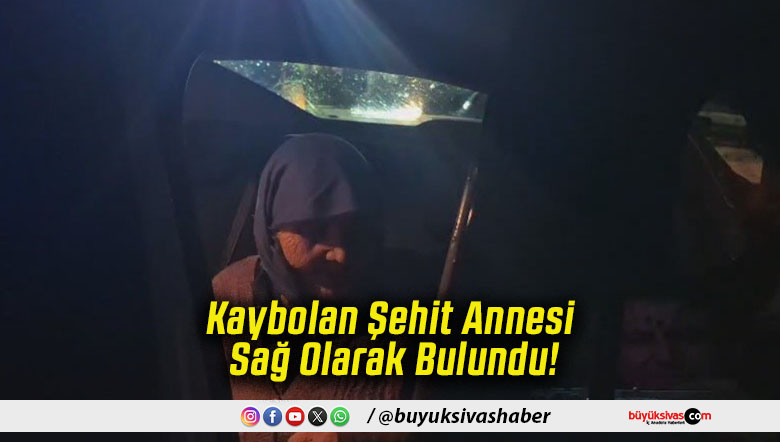 Kaybolan Şehit Annesi Sağ Olarak Bulundu!
