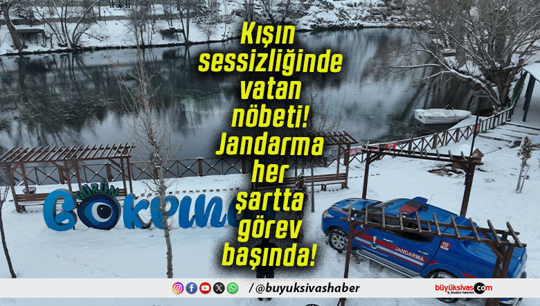 Kışın sessizliğinde vatan nöbeti! Jandarma her şartta görev başında!