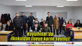 Koyulhisar’da ilkokuldan liseye karne sevinci!