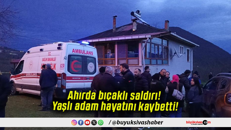 LogolularAhırda bıçaklı saldırı! Yaşlı adam hayatını kaybetti!