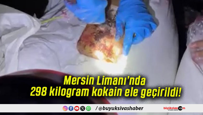 Mersin Limanı’nda 298 kilogram kokain ele geçirildi!