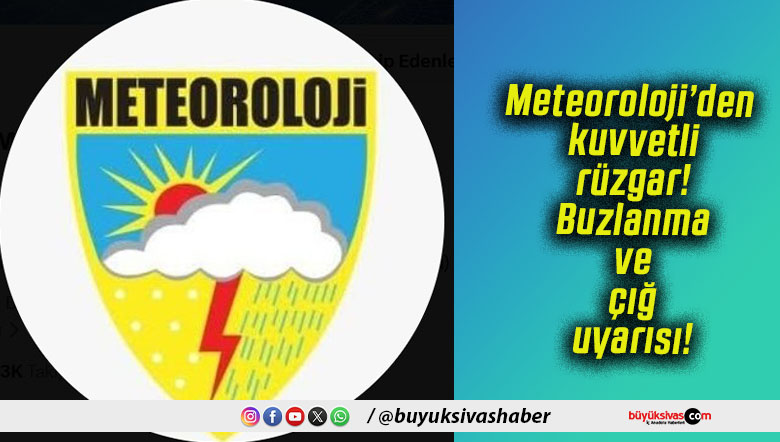Meteoroloji’den kuvvetli rüzgar! Buzlanma ve çığ uyarısı!